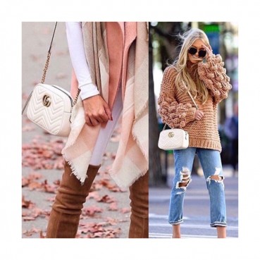 Gucci Marmont Matlase Leather Camera Shoulder Bag,24CM - 구찌 마몬트 마틀라세 레더 카메라 숄더백 447632,GUB0549,24cm,화이트