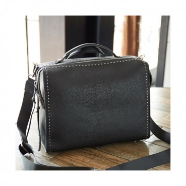 Fendi 2019 Leather Tote Shoulder Bag,34CM - 펜디 2019 레더 남성용 토트 숄더백  FENB0269,34CM,블랙