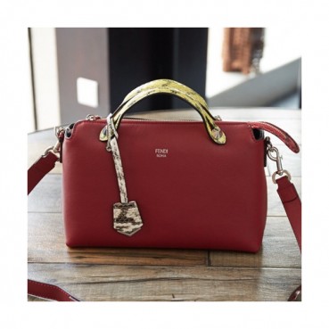 Fendi 2019 Boston Tote Shoulder Bag,28CM - 펜디 2019 여성용 보스턴 토트 숄더백 FENB0202,28CM,와인