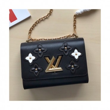 Louis Vuitton 2019 Epi Leather Twist Chain Shouder Bag,23cm - 루이비통 2019 에삐 레더 트위스트 체인 숄더백 ,M53762,LOUB1244,23cm,블랙
