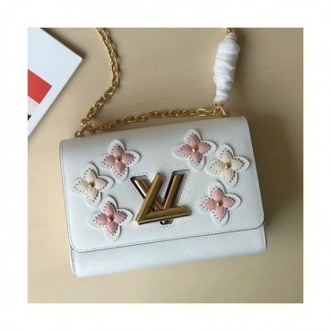 [매장판]Louis Vuitton 2019 Epi Leather Twist Chain Shouder Bag,23cm - 루이비통 2019 에삐 레더 트위스트 체인 숄더백 ,M53762,LOUB1243,23cm,화이트