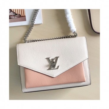 Louis Vuitton 2019 My Lock Me BB Shoulder Bag,22.5cm - 루이비통 2019 마이 락미 bb 숄더백,M51418,LOUB1218 ,22.5cm,화이트+핑크
