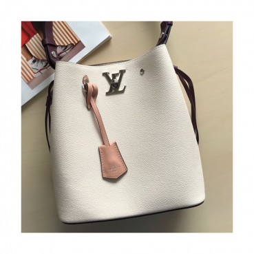 Louis Viutton 2019 Lock Me Bucket Shouder Bag ,27cm - 루이비통 2019 락미 버킷 숄더백 M51413,LOUB1216,27cm,아이보리