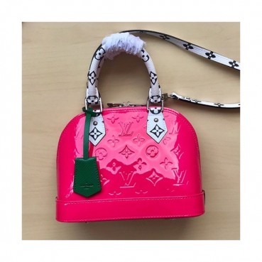 Louis Vuitton Alma BB Leather Tote Shoulder Bag,25cm - 루이비통 알마 BB 레더 여성용 토트숄더백,M91606 ,LOUB1198,25cm,핑크