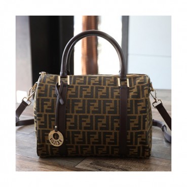 Fendi 2019 Tote Shoulder Bag,31CM - 펜디 2019 여성용 토트 숄더백 FENB0183,31CM,브라운