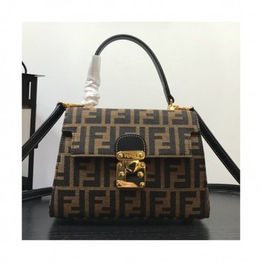 Fendi 2019 Tote Shoulder Bag,22CM - 펜디 2019 여성용 토트 숄더백 FENB0172,22CM,블랙