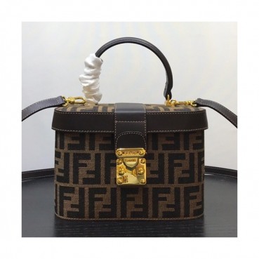 Fendi 2019 Tote Shoulder Bag,21CM - 펜디 2019 여성용 토트 숄더백 FENB0170,21CM,브라운