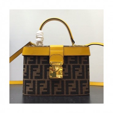 Fendi 2019 Tote Shoulder Bag,21CM - 펜디 2019 여성용 토트 숄더백 FENB0168,21CM,옐로우