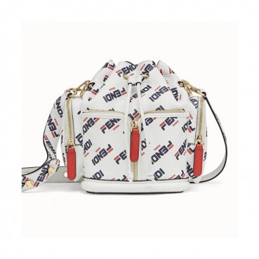 [유니크&트랜디한 버킷백]Fendi 2019 Mon Tresor Bucket Shoulder Bag ,25CM - 펜디 2019 몬 트레조 버킷 숄더백  FENB0123,25CM,화이트