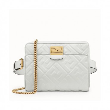 Fendi 2019 Leather Belt Bag Shoulder Bag, 25cm - 펜디 2019 레더 벨트백 숄더백,FENB0092,25cm,화이트
