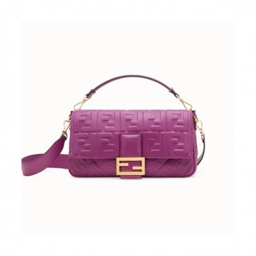 Fendi 2019 Baguette Leather Tote Shoulder Bag, 18.5/26/32cm - 펜디 2019 바게트 레더 여성용 토트 숄더백,FENB0085,18.5/26/32cm,퍼플