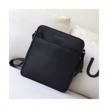 Burberry 2019 Leather Shoulder Bag ,28CM - 버버리 2019 레더 남성용 숄더백,BURB0255 ,28cm,블랙