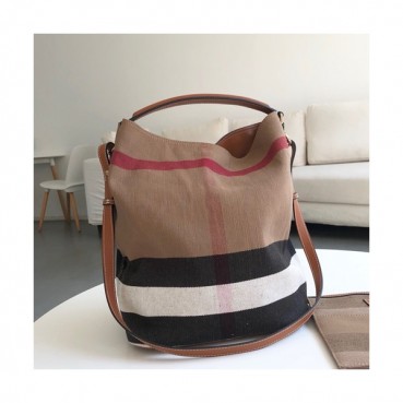 Burberry Ashby Bucket Tote Shoulder Bag,34CM - 버버리 애쉬비 버킷 토트 숄더백,BURB0161,34CM,브라운