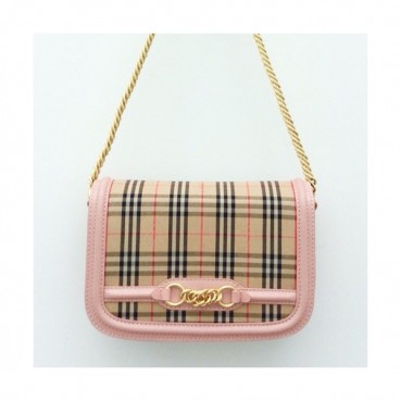 Burberry 2019 Leather Shoulder Bag ,23CM - 버버리 2019 레더 남여공용 숄더백,BURB0129 ,23cm,핑크