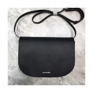 Balenciaga 2019 Ville Day Leather Large Shoulder Bag,24CM - 발렌시아가 2019 빌 데이 레더 라지 숄더백,BGB0262,24CM,블랙
