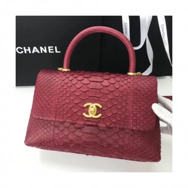 Chanel 2019 Chain Handle Shoulder Bag,29CM - 샤넬 2019 체인 핸들 숄더백,CHAB0662,29CM,와인