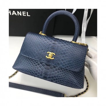 Chanel 2019 Chain Handle Shoulder Bag,29CM - 샤넬 2019 체인 핸들 숄더백,CHAB0661,29CM,네이비