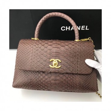Chanel 2019 Chain Handle Shoulder Bag,29CM - 샤넬 2019 체인 핸들 숄더백,CHAB0660,29CM,브라운
