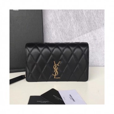 Saint Laurent 2019 Monogram Angie Chain Shoulder Bag,22CM - 입생로랑 2019 모노그램 엔지 체인 숄더백 568906 , SLB0314,22CM,블랙