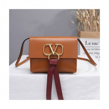 Valentino 2019 V-ring Leather Super Mini Shoudler Bag,18CM 