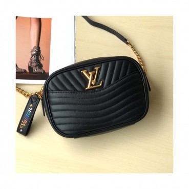 Louis Vuitton 2019 Leather New Wave Camera Shouder Bag,21.5cm - 루이비통 2019 레더 뉴웨이브 카메라 숄더백 ,M53863,LOUB1189,21.5cm,블랙