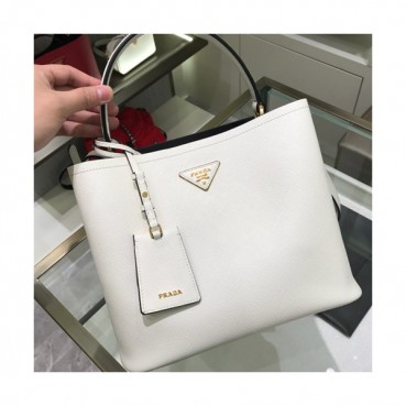 [매장판]Prada 2019 Double Saffiano Tote Shoulder Bag,27cm - 프라다 2019 여성용 두블레 사피아노 토트 숄더백 ,1BA211