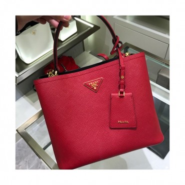 Prada 2019 Double Saffiano Tote Shoulder Bag,27cm - 프라다 2019 여성용 두블레 사피아노 토트 숄더백 ,1BA211