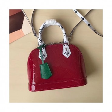 Louis Vuitton Alma BB Leather Tote Shoulder Bag,25cm - 루이비통 알마 BB 레더 여성용 토트숄더백,M91606 ,LOUB1175,25cm,레드