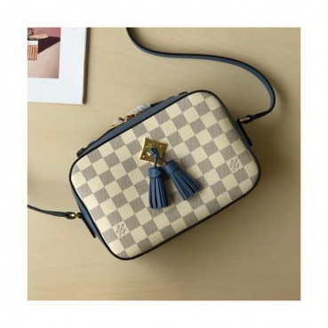 Louis Vuitton 2019 Saintonge Camera Shoulder Bag,22cm - 루이비통 2019 생통주 카메라 숄더백 M43555,LOUB1116 ,22cm,화이트+블루