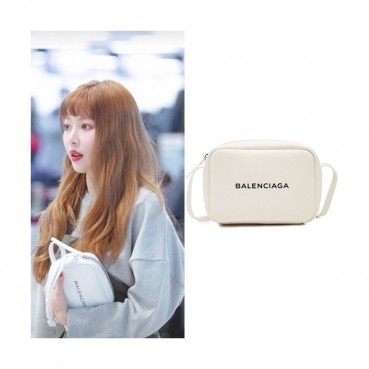 Balenciaga 2019 Leather Everyday Camera Shoulder Bag,20/25CM - 발렌시아가 2019 레더 에브리데이 남여공용 카메라 숄더백,BGB0187,20/25CM,화이트 