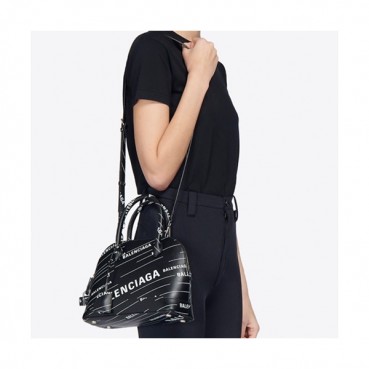 Balenciaga 2019 Ville Top Handle Shoulder Bag,18/26CM - 발렌시아가 2019 빌 탑 핸들 숄더백,BGB0078,18/26CM,블랙