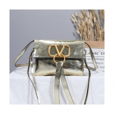 [블링블링 시선강탈]Valentino 2019 V-ring Leather Mini Shoudler Bag,21CM 