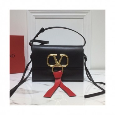 Valentino 2019 V-ring Leather Mini Shoudler Bag,21CM 