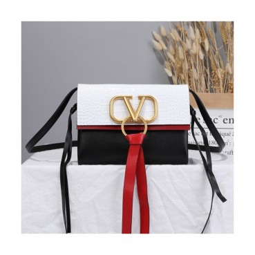 Valentino 2019 V-ring Leather Mini Shoudler Bag,21CM 