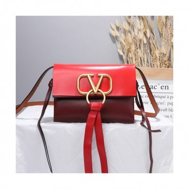 Valentino 2019 V-ring Leather Mini Shoudler Bag,21CM 