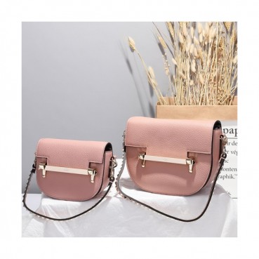 Valentino 2019  Leather Shoudler Bag,17/22CM - 발렌티노 2019 레더 여성용 숄더백,VTB0386,17/22CM,핑크