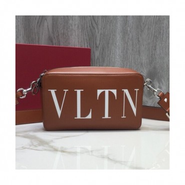 Valentino 2019 Leather Belt Bag Shoulder Bag,23CM - 발렌티노 2019 레더 남여공용 벨트백 숄더백, VTB0356,23CM,브라운
