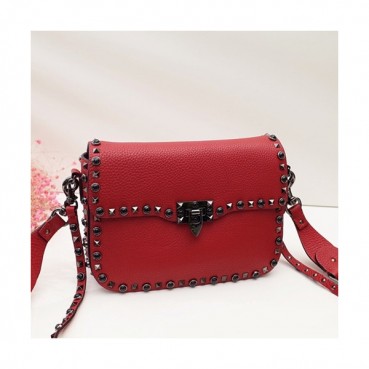 Valentino 2019 Leather Garavani Rockstud Shoudler Bag,26CM - 발렌티노 2019 레더 가라바니 락스터드 숄더백,VTB0329,26CM,레드
