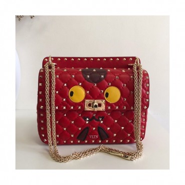 Valentino 2019 Leather Tote Shoudler Bag,24CM - 발렌티노 2019 레더 토트 숄더백,VTB0303,24CM,레드