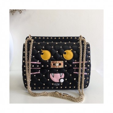 Valentino 2019 Leather Tote Shoudler Bag,24CM - 발렌티노 2019 레더 토트 숄더백,VTB0300,24CM,블랙