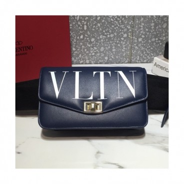 Valentino 2019 Leather Belt Bag Shoudler Bag,20CM - 발렌티노 2019 레더 벨트백 숄더백,VTB0146,20CM,네이비