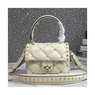 Valentino 2019 Leather Rockstud Spike Tote Shoudler Bag,25CM - 발렌티노 2019 레더 락스터드 스파이크 토트 숄더백,0033