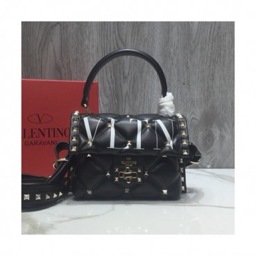 Valentino 2019 Leather Rockstud Spike Tote Shoudler Bag,25CM - 발렌티노 2019 레더 락스터드 스파이크 토트 숄더백,0033