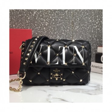 [데일리로 딱!!] Valentino 2019 Leather Garavani CandyStud Small Chain Shoudler Bag,25CM - 발렌티노 2019 레더 가라바니 캔디스터드 스몰 체인 숄더백,0072