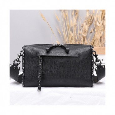 Valentino 2019 Leather Shoudler Bag,25CM - 발렌티노 2019 레더 숄더백,VTB0047,25CM,블랙