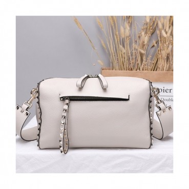 Valentino 2019 Leather Shoudler Bag,25CM - 발렌티노 2019 레더 숄더백,VTB0043,25CM,화이트