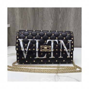 Valentino 2019 Rockstud Chain Shoulder Bag,23.5CM - 발렌티노 2019 락스터드 여성용 체인 숄더백 ,0137 