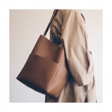 Celine Leather Sangle Shoulder Bag,33CM - 셀린느 레더 상글 숄더백 ,77427