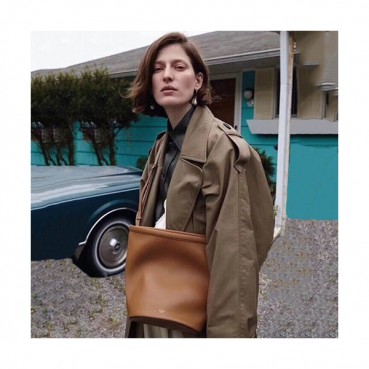 Celine Leather Cabas Sangle Bucket Shoulder Bag,32CM - 셀린느 레더 카바스 상글 버킷 숄더백 ,66301