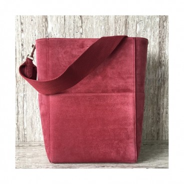 Celine Leather Sangle Shoulder Bag,33CM - 셀린느 레더 상글 숄더백 ,77427